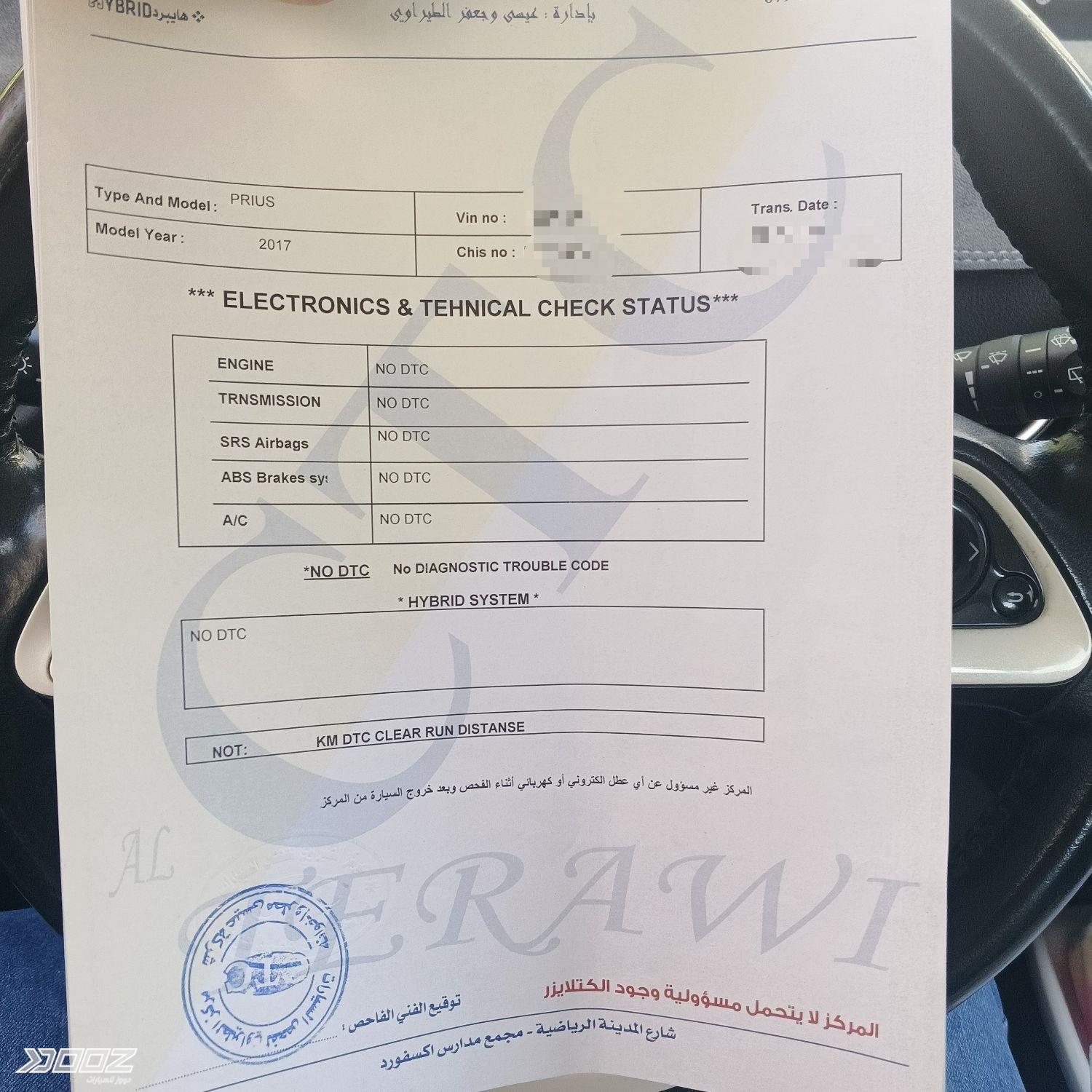 Toyota Prius 2017 for sale in Amman