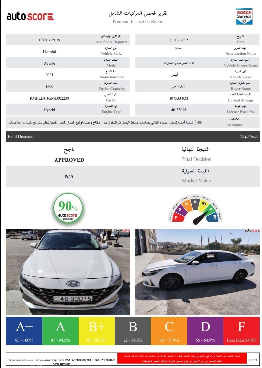 هيونداي Avante 2021 للبيع في عمان