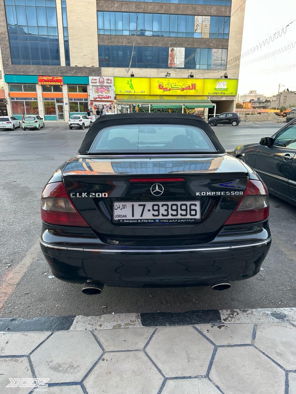 Mercedes CLK 200 K 2007 for sale in Amman
