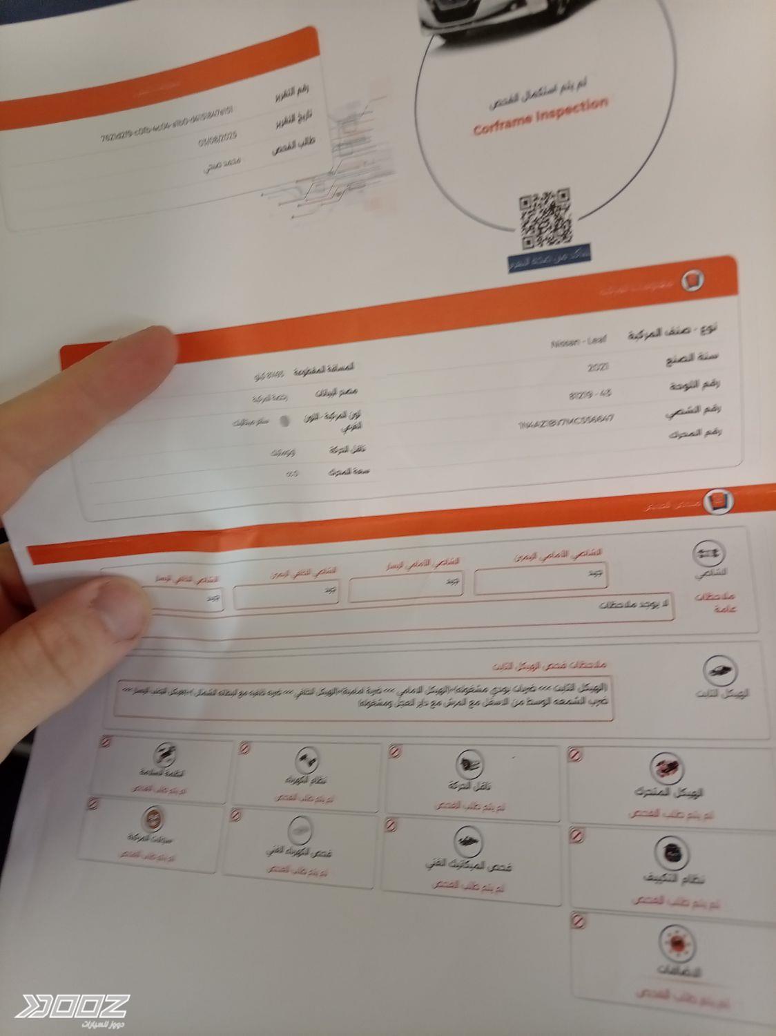 Nissan Leaf 2021 for sale in Amman